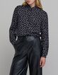 Schwarzes Shirt LENZING&trade; ECOVERO&trade; Damen Tupfenmuster-1