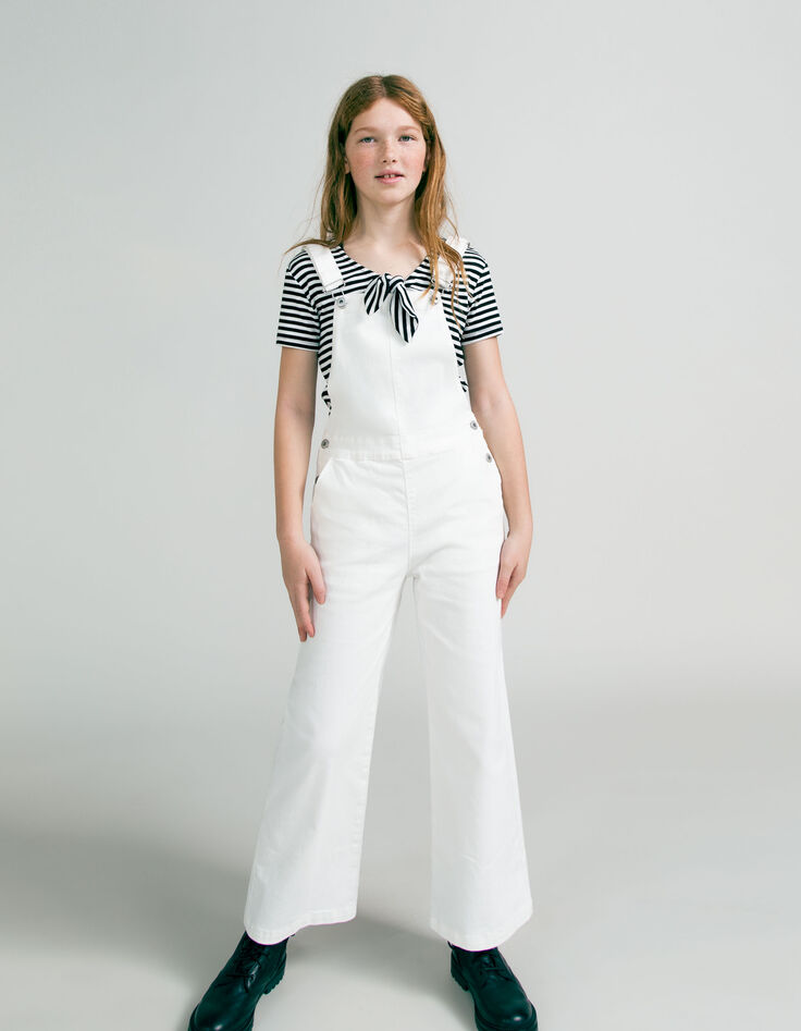 Robe Salopette En Jean Blanc Cassé H&M Taille 8 - Jamais Portée, Sans étiquettes