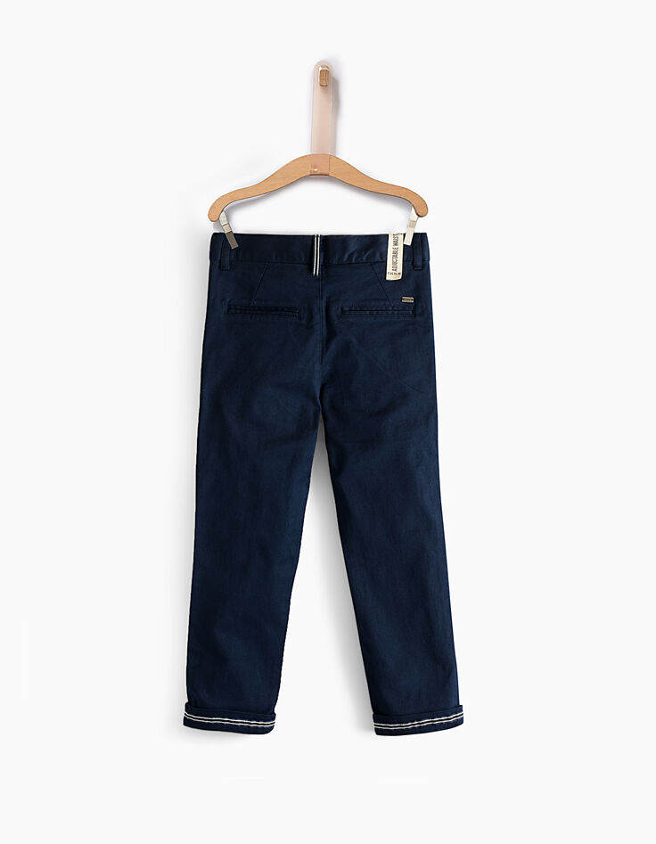 Boys' indigo chinos -3 Boys' indigo chinos -3