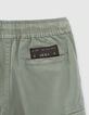Boys’ khaki CARGO Bermuda shorts with elasticated waist-6