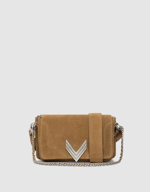 El 111 WESTERN terciopelo de piel de camello Mujer - IKKS