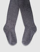 Grijze maillot zilver glittertricot meisjes-2