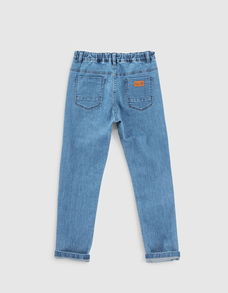 Light Blue Chino-Jungenjeans mit Kordelzug-3