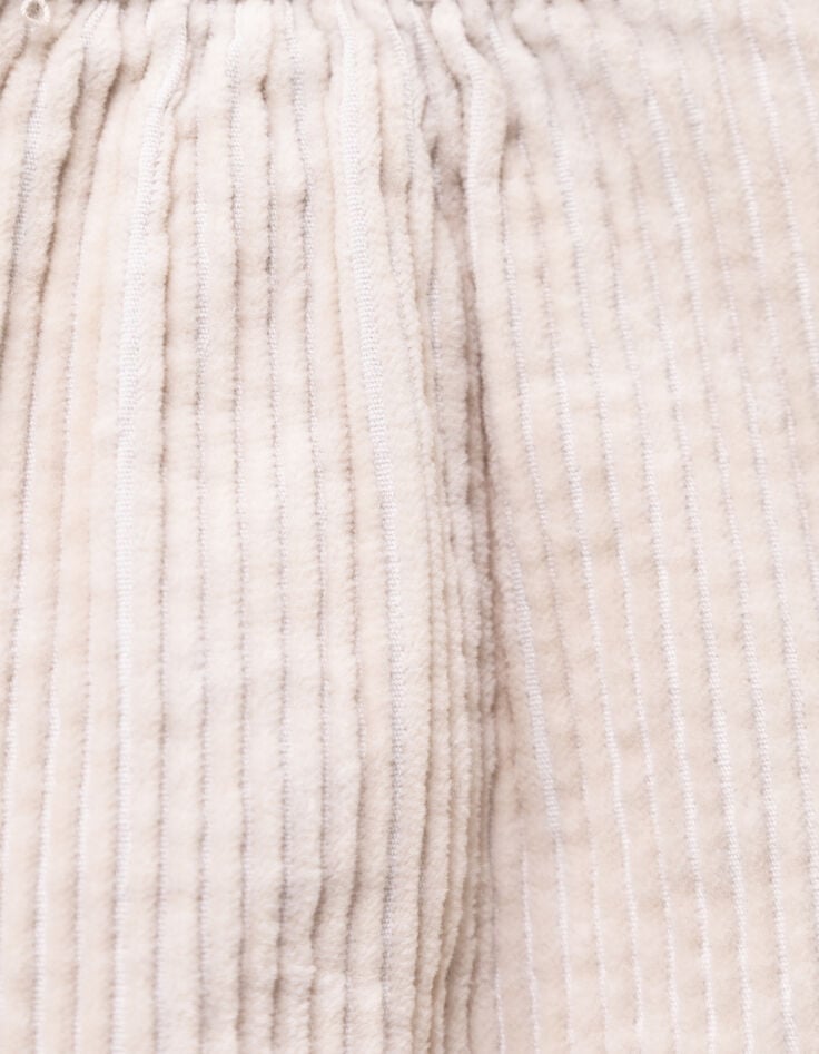 Ecru overshirt ribvelours meisjes-7 Ecru overshirt ribvelours meisjes-7