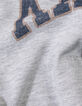Grijs T-shirt biokatoen trompe l'oeil mouwen jongens-10