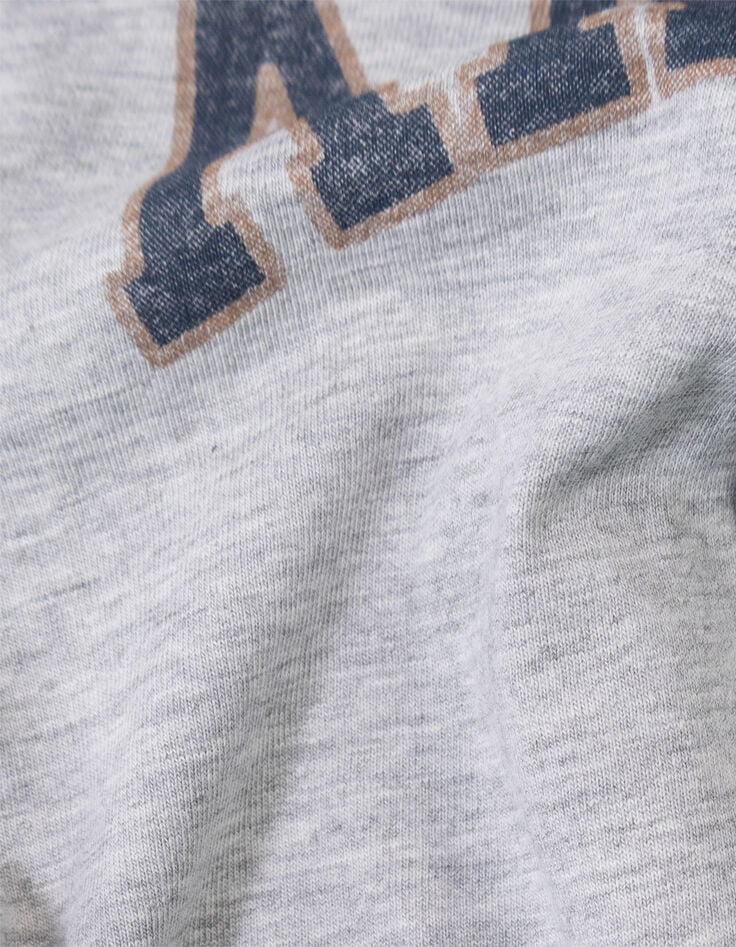 Grijs T-shirt biokatoen trompe l'oeil mouwen jongens-10