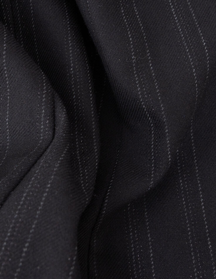 Robe-gilet noire motif rayures I.Code-8