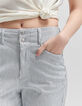 Vaquero slouchy blanco roto rayas finas Mujer-4