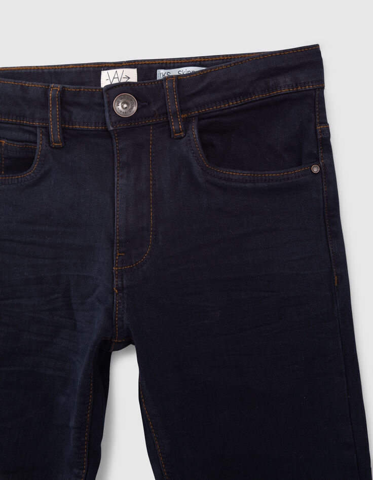 Jean skinny brut Essentiels en coton bio garçon-2