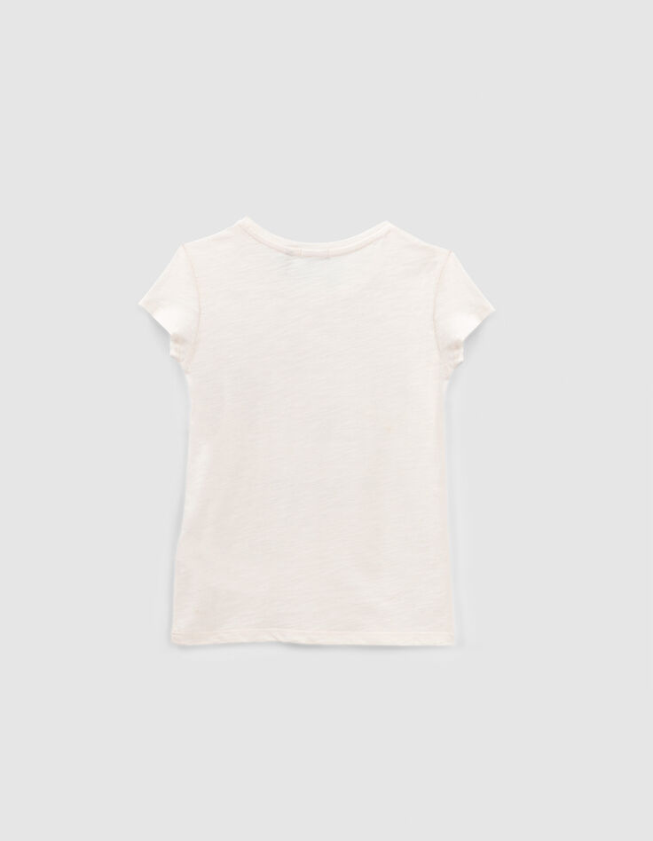 Girls’ white reversible sequin winged helmet T-shirt-4