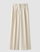 Pantalon de tailleur beige motif rayures tennis Femme-7