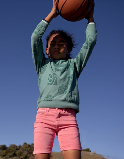 Bermudas rosa medio vaqueras niño  - IKKS