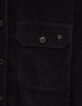 Zwart overshirt REGULAR ribfluweel Heren-3