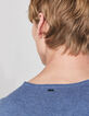 Men’s stone fine slub knit sweater-6