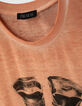 Oranje T-shirt opdruk ranger boots jongens-3