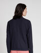 Blouson indigo esprit bomber à poches zippées Homme-3