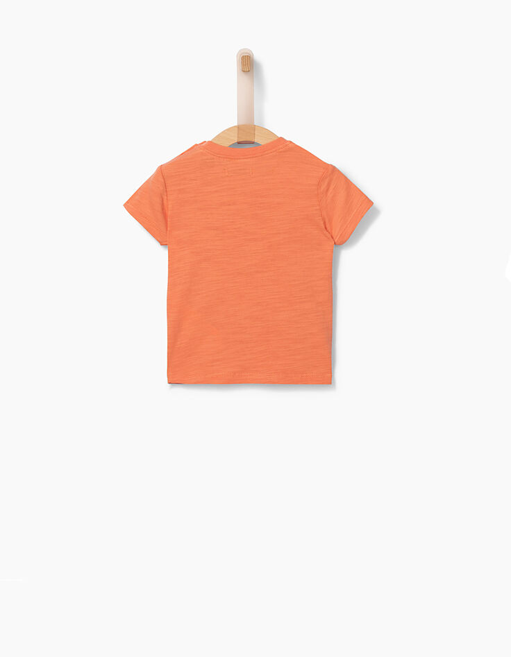 Tee-shirt terracotta iguane bébé garçon -3