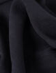 Camisa negra de manga corta de tejido plisado para Hombre-7