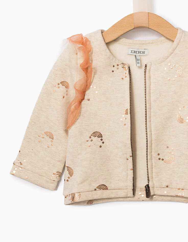 Baby girls’ ruffled cardigan-4
