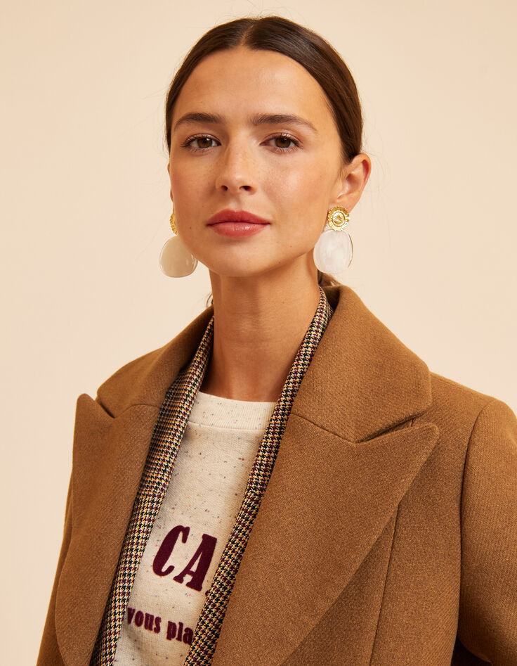 Manteau long camel I.Code-8
