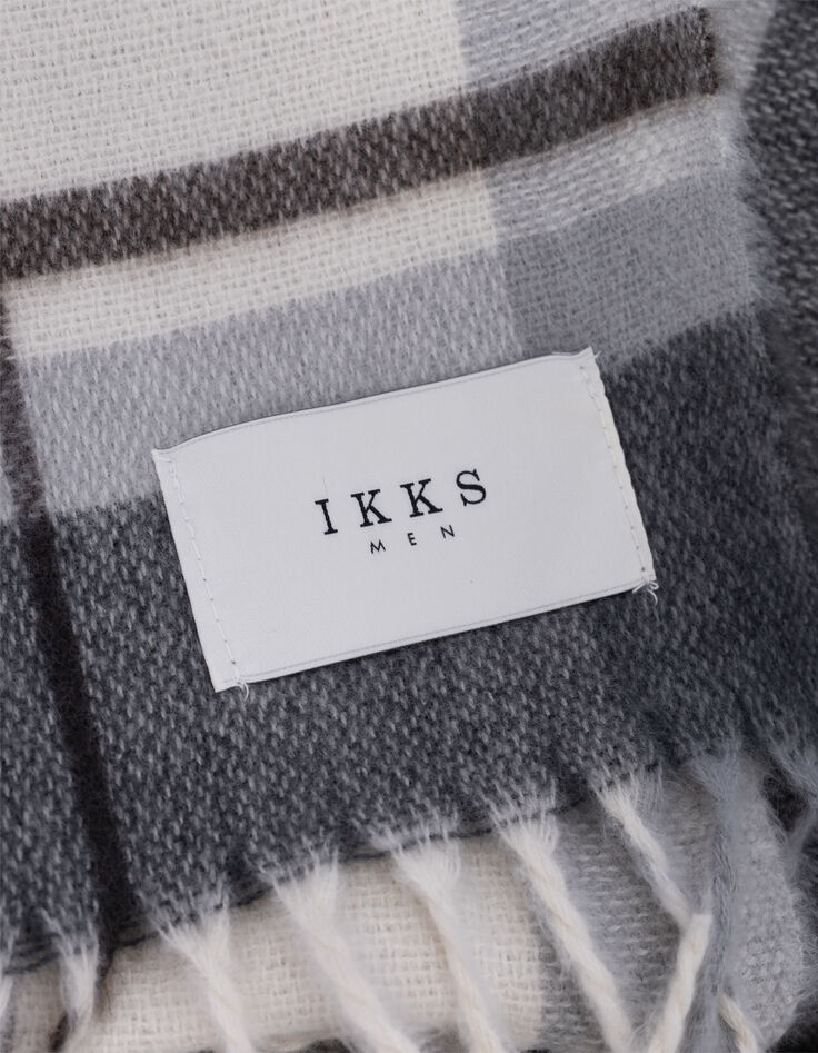 Bufanda de cuadros escoceses para hombre-3