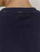 Marineblaues Herren-Sweatshirt, Wappen, Campus-Optik, Bio-4