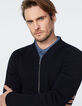 Cardigan marine esprit teddy Homme-4