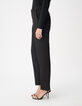 Pantalon de tailleur noir maille Milano Femme-5