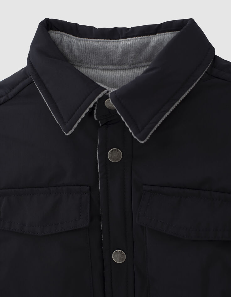 Chaqueta reversible nailon navy terciopelo ice blue ni&ntilde;o-4