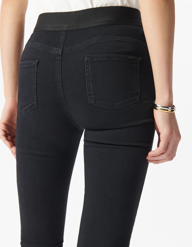 Jean jegging noir powerstretch 7/8e Femme-5