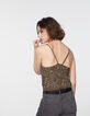 Top lencero estampado micro camuflaje mujer-3