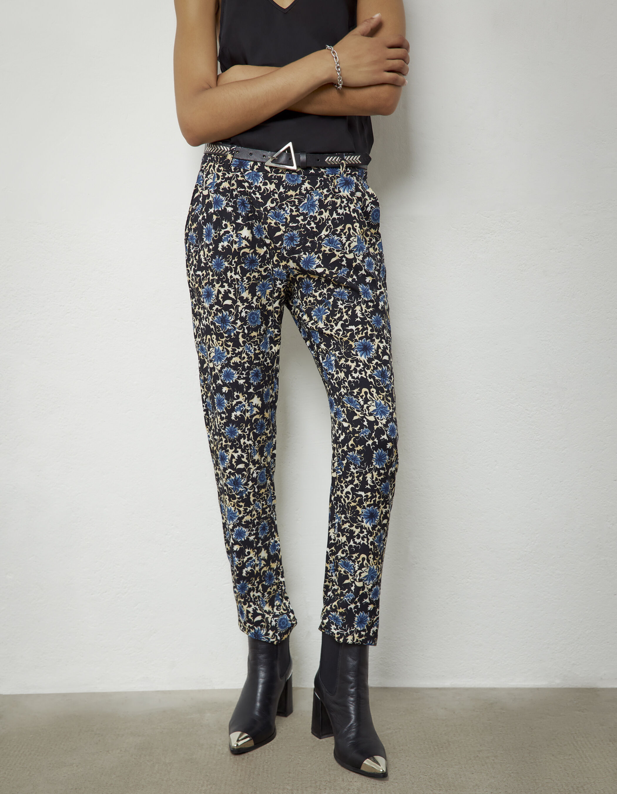 Pantalon a on sale fleur femme