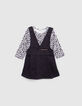 2-in-1-Set für Mädchen mit T-Shirt und Jeanskleid-2
