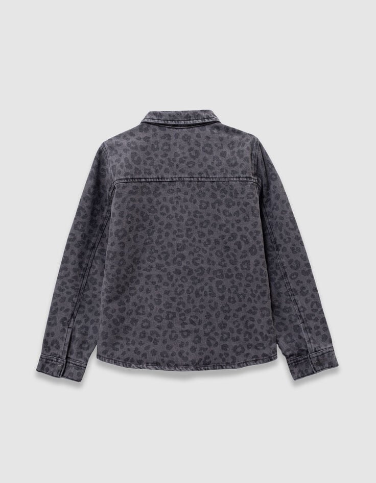 Sobrecamisa vaquera gris leopardo niño-3 Sobrecamisa vaquera gris leopardo niño-3