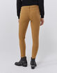 Hellbraune low waist Slim-Damenjeans-3