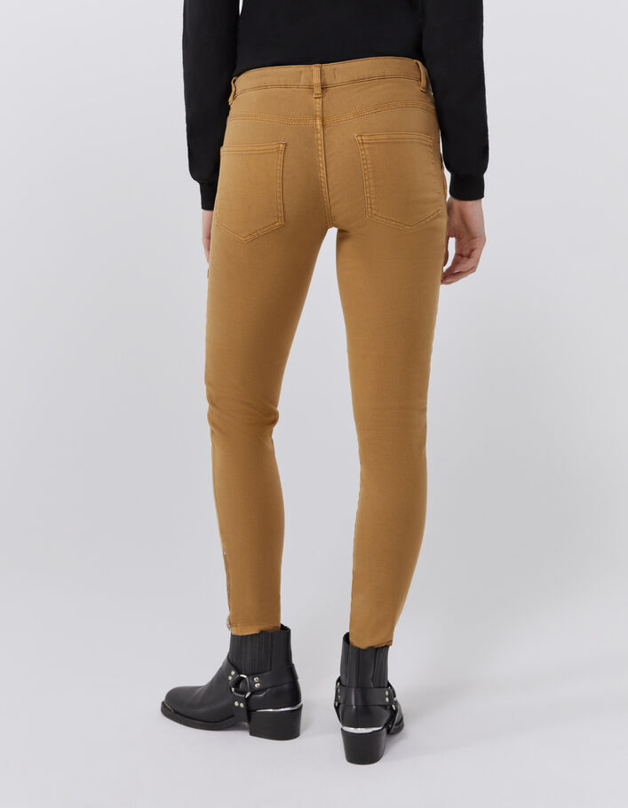 Slim fit low waist jeans met ritsen dames - IKKS