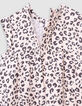 Robe rose imprimé léopard fille-9