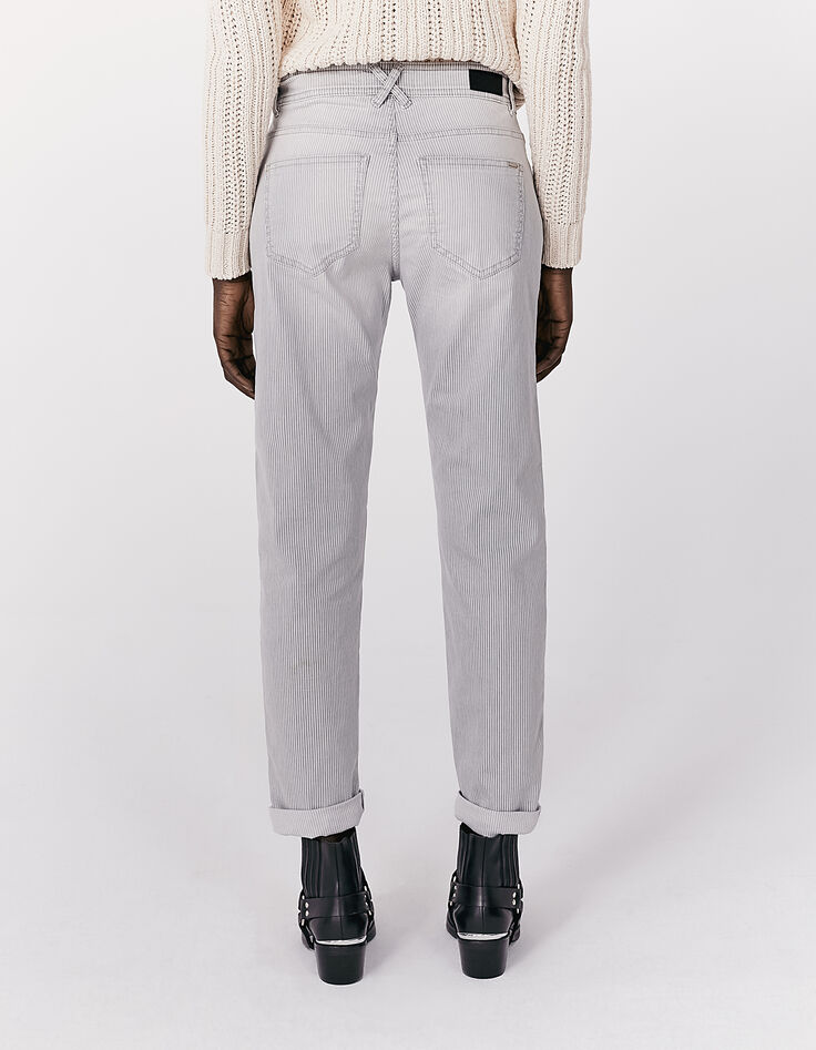 Jean relax gris rayas cremallera mujer-3