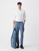 Chemise SLIM blanche en popeline Homme-1