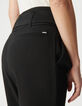 Women’s high-waisted black crêpe trousers-5