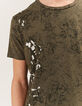 Camiseta caqui hojas Hombre-4