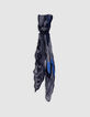 Men's navy graphic scarf-1