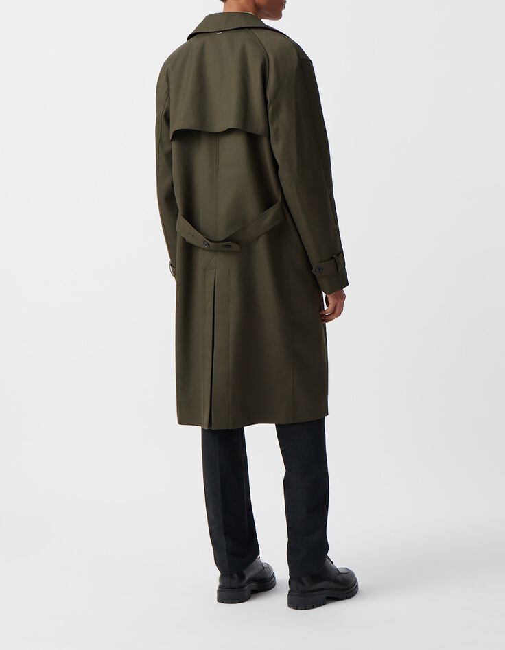 Gabardina larga de laurel para hombre-3