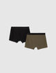 Boxers caqui y negro hombre-3