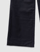 Rechte zwarte gecoate jeans meisjes-6