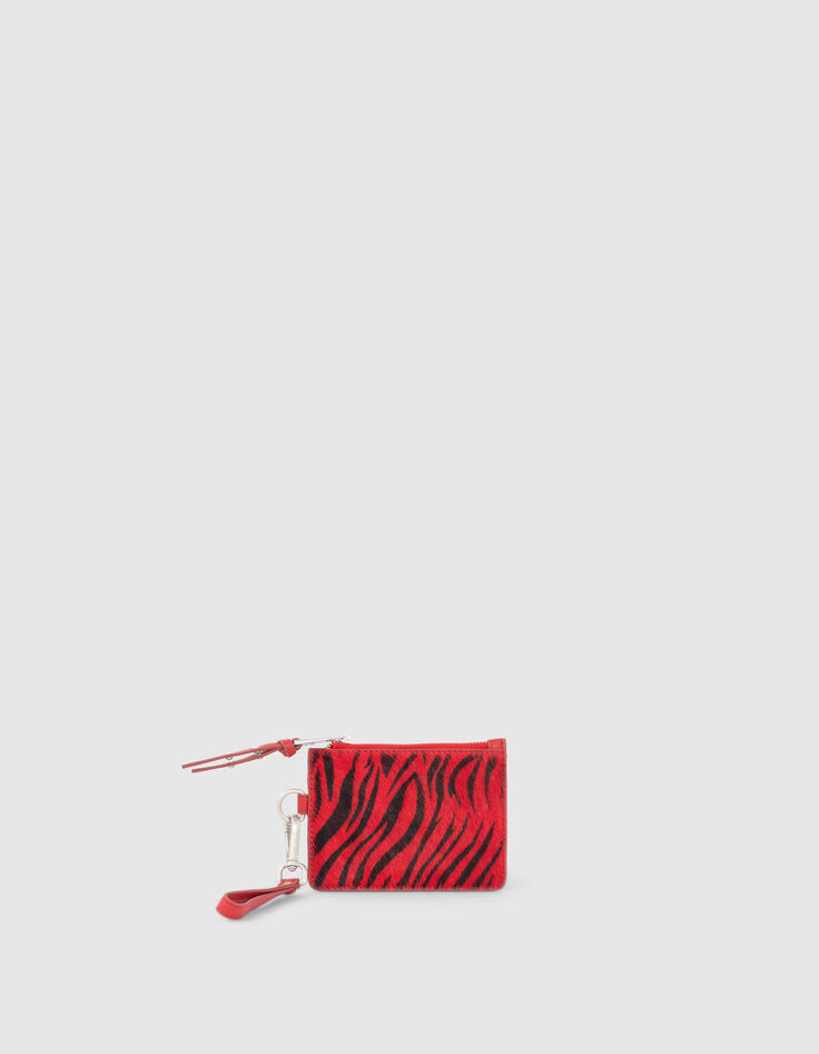 Kaarthouder The Banker rood en zwart pony-zebra-effect-3