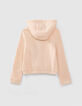 Girls’ pale pink slogan sweatshirt-2