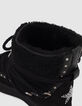 Women’s black INUIKII x IKKS suede fleece-lined boots-6