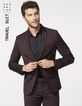 Veste de costume prune TRAVEL SUIT Homme-1