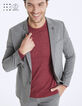 Grauer Herrensakko mit Glencheck-Karomuster Travel Suit-2